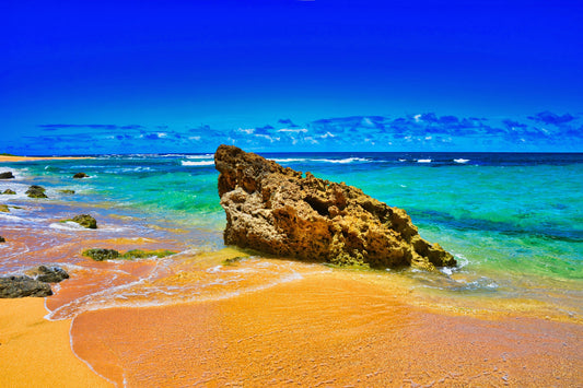 Beach Rock Kauai Hawaii